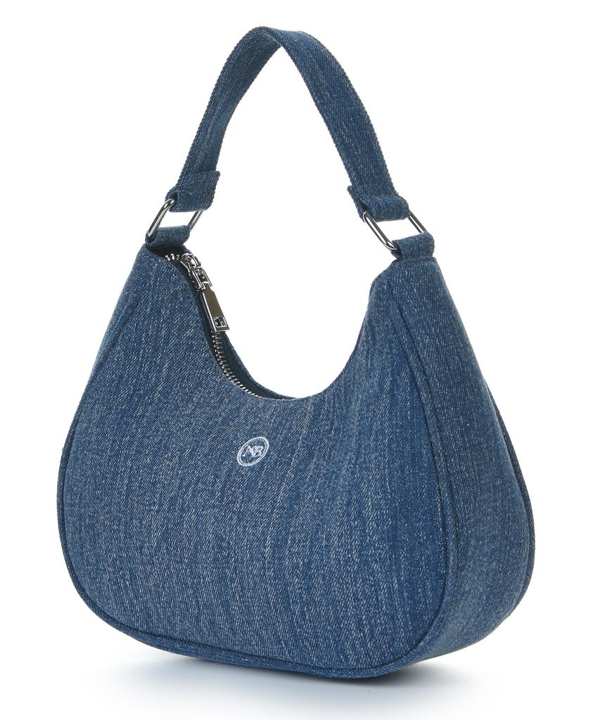 The-Abon Oka Denim Hobo Bag Black