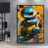 Japanese Anime Canvas Paintings  Pikachu Poster Cartoon Character Picture Bright and Clear Colors High Quality Home Decor