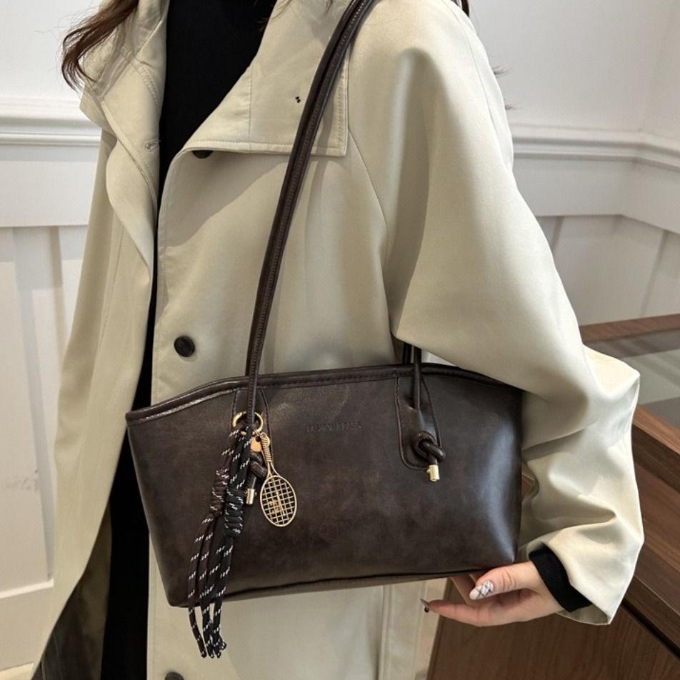 

Luxury Shoulder Bags Y2k Hand Bags Retro Tote Bag Female Without Pendant коричневий