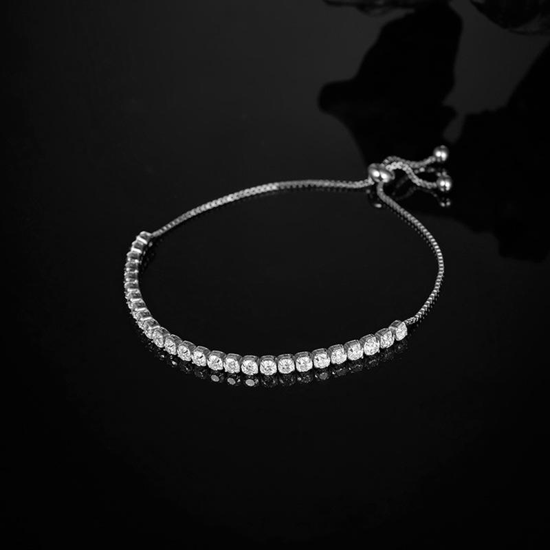 Trending Women's Moissanite Bracelet: Adjustable, Elegant Design, High-End Feel