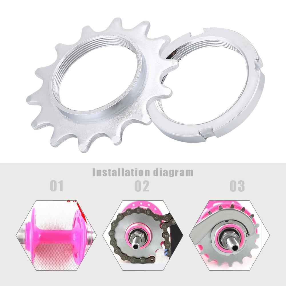 High Strength Steel Single Speed Freewheel Flywheel Sprockets Parts for Fixed Gear Bike Bicycle