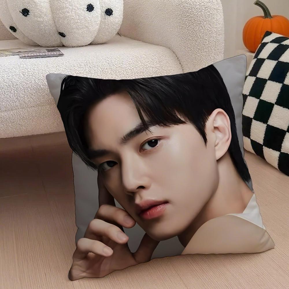 Handsome Charming Korean Actor SSong Kang Cushion Cover Throw Pillow Cover Hidden Button Durable Polyester Chair Cushion