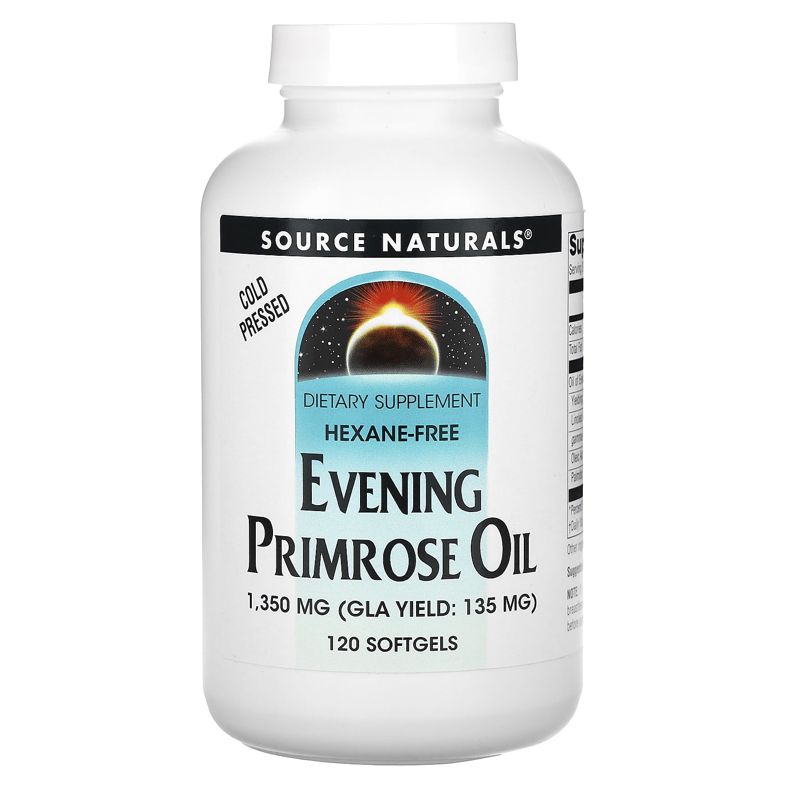 

Evening Primrose Oil, 1,350Mg, 120 Softgels