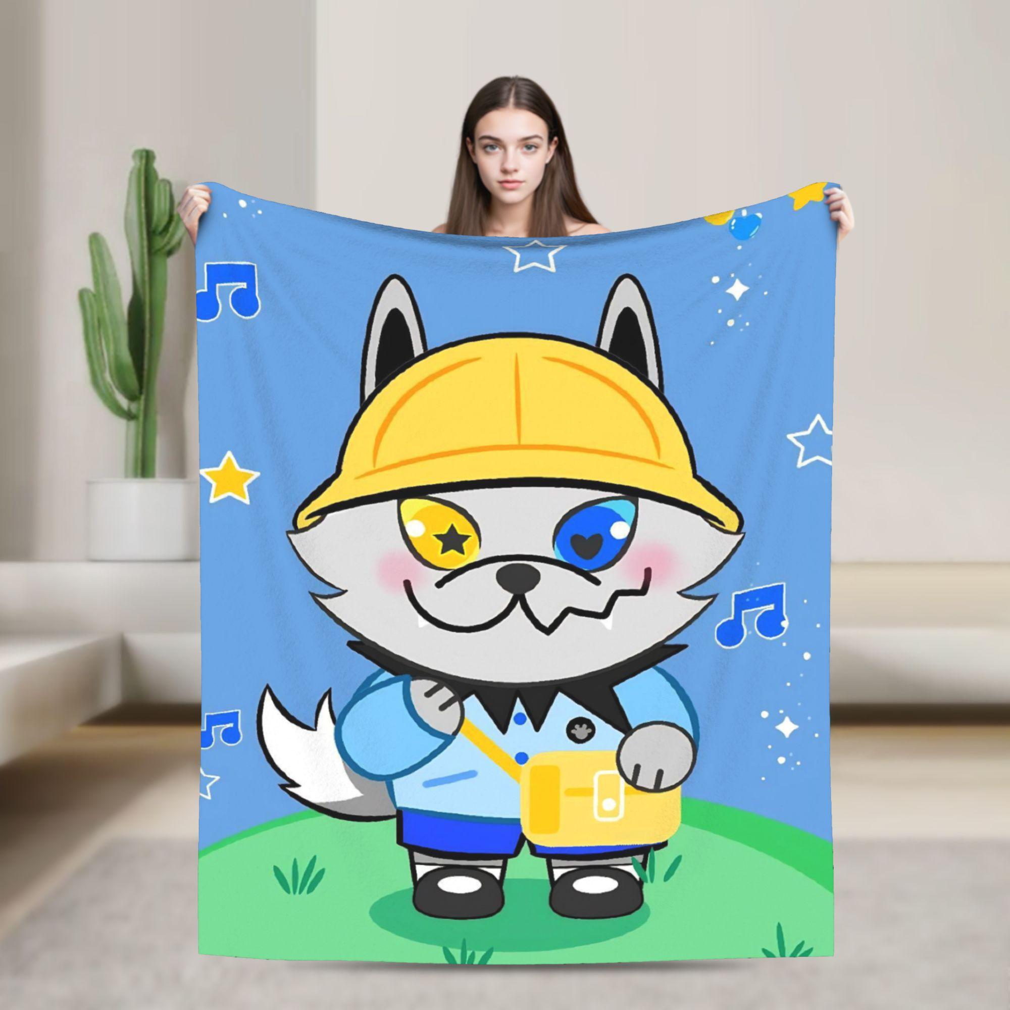 

Cute Cartoon LYKN Lykyou Fuzzy Blanket Awesome Throw Blanket for Sofa Bedding Lounge 125*100cm Plush Thin Quilt 200x150cm 80x60in