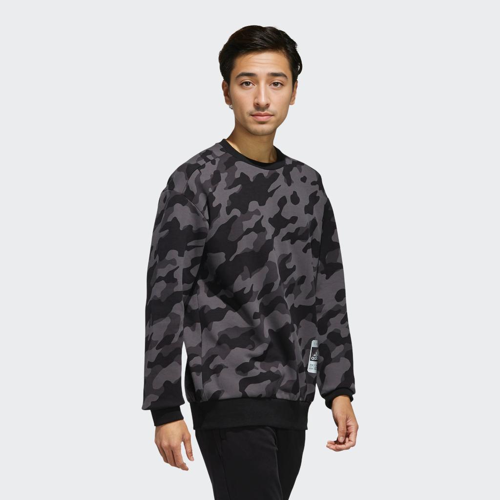 Adidas U2 Gfx Camo Sweatshirt Men Tops Black-Camo FJ0168