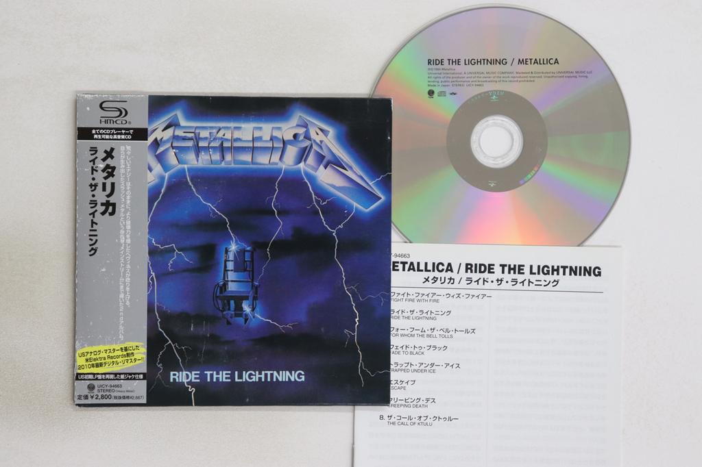 CD METALLICA - Ride The Lightning (SHM-CD) UICY94663 VERTIGO 2010 Japan Obi Metal Used