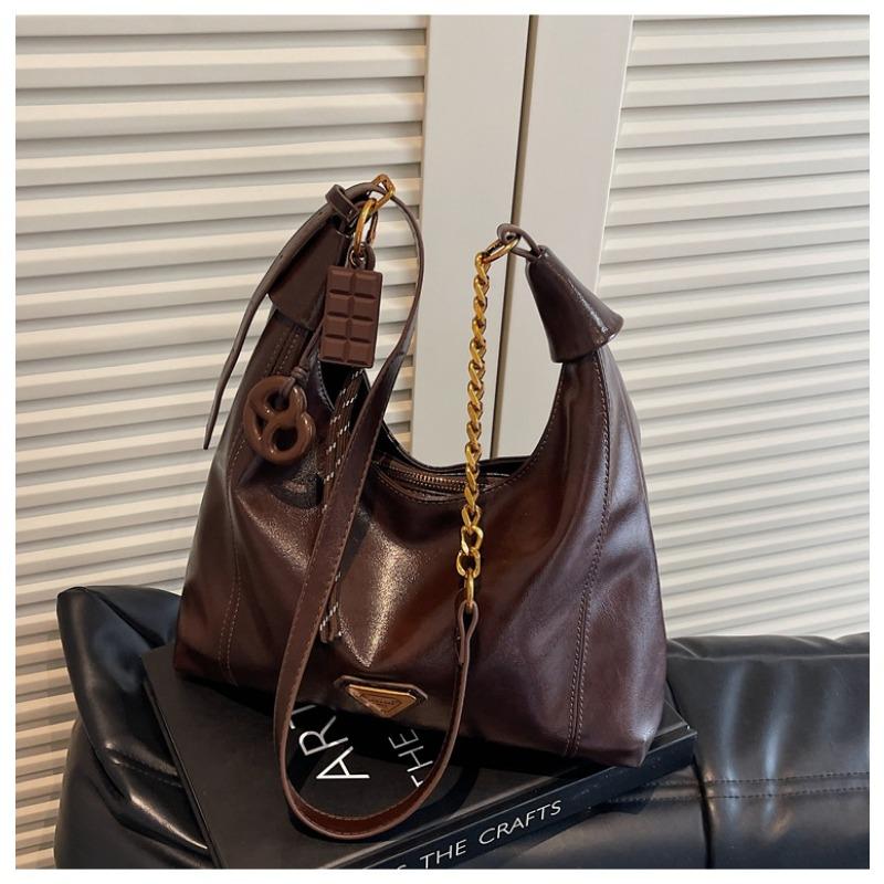 Premium bag women's retro new fashion shoulder oblique span bag women's casual commuter tote bag