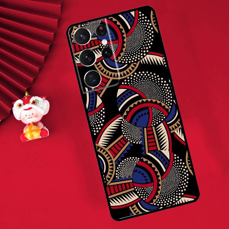 African Wax Print Design Case For Samsung Galaxy S25 S26 Ultra S22 S23 S24 Ultra S20 S21 Plus S10 S25 FE Cover Funda