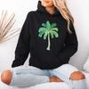 Tropical Palm Womens Hoodie Casual Graphic Summer Vintage Gift For Her