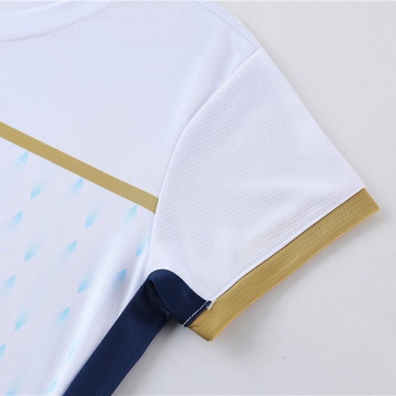 Unisex Badminton T-shirt Hurtigtørrende Åndbar Sports T-shirt Voksne Børn Træning Konkurrence Tøj