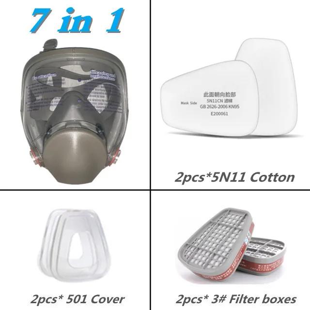 Vollgesichts-Spritzschutzmaske, industrielle Gasmaske Atemschutzgerät, neuer Typ 6800 Gasmaske, mechanische Wartungschemikalien.