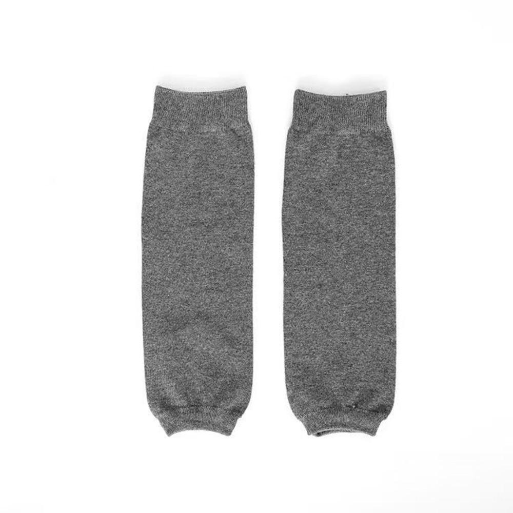 Damen Beinwärmer im koreanischen Stil mit Farbblöcken: Weiche Baumwoll-Polyester-Wadenstrümpfe & Knieschoner für Kälteschutz