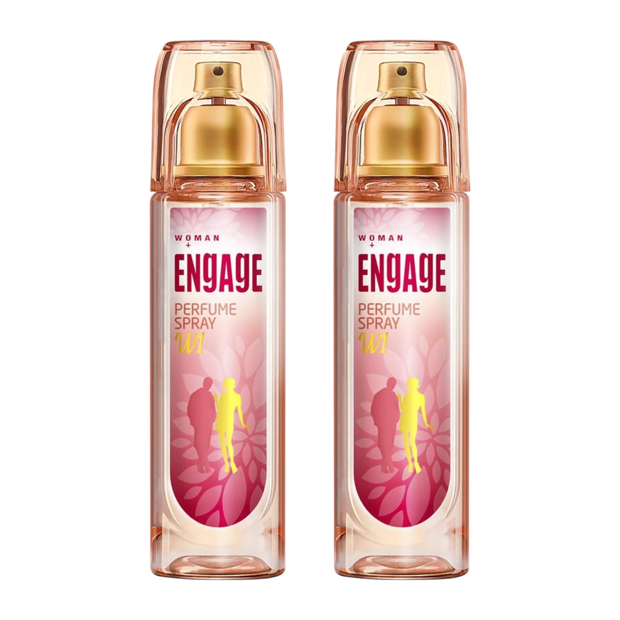 

Engage W1 Fruity And Floral Perfume Spray For Women 120ml Pack Of 2 Long Lasting Fragrance Gift
