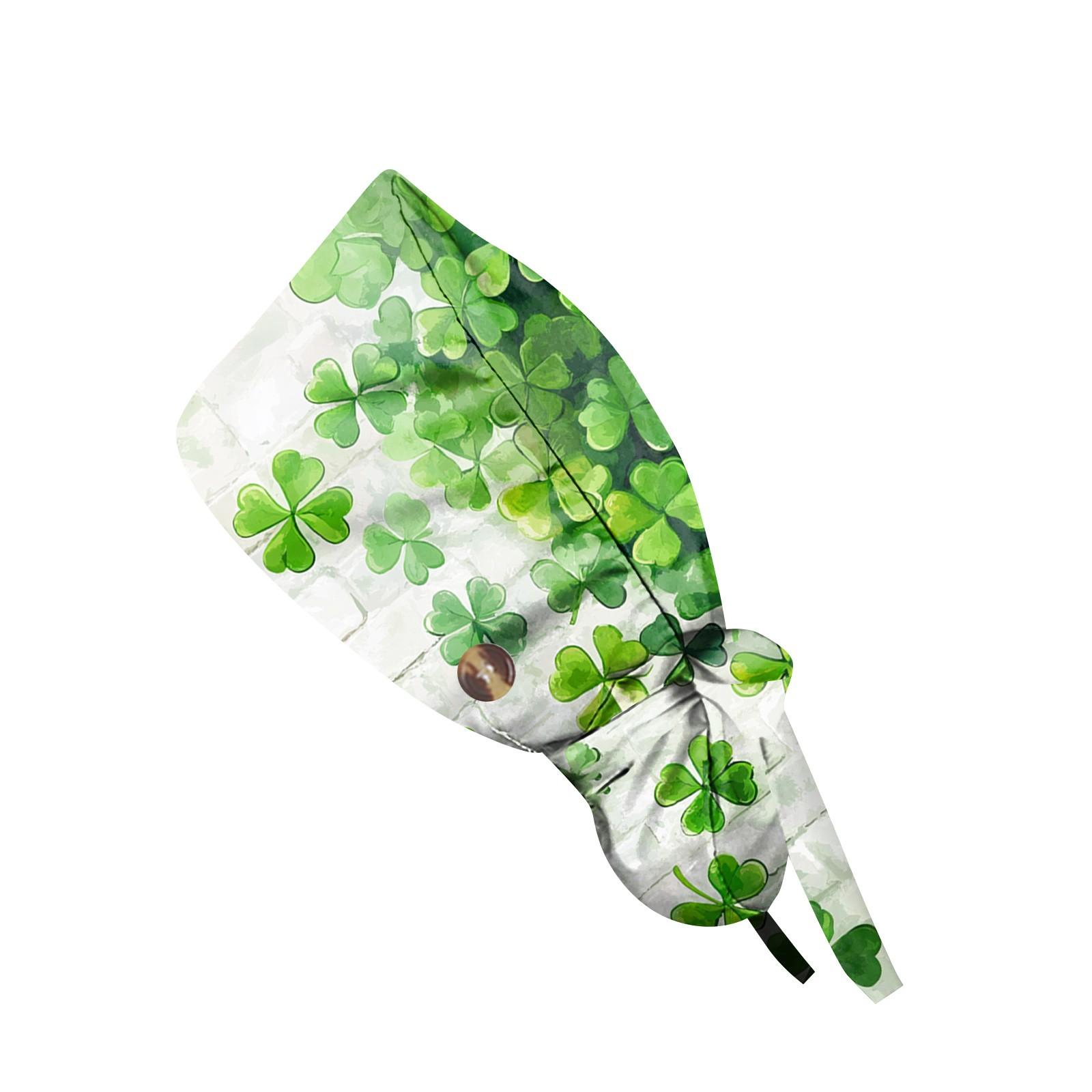 

Модный St.. Кепка с принтом «День святого Патрика», повседневная женская кепка с хвостиком, кепка Wash, кепка Baotou One Size белый