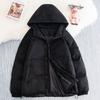 Замшевая хлопковая куртка, мужская хлопковая с капюшоном, утолщенная теплая куртка, молодежная свободная и универсальная, зимняя одежда, модная хлопковая одежда