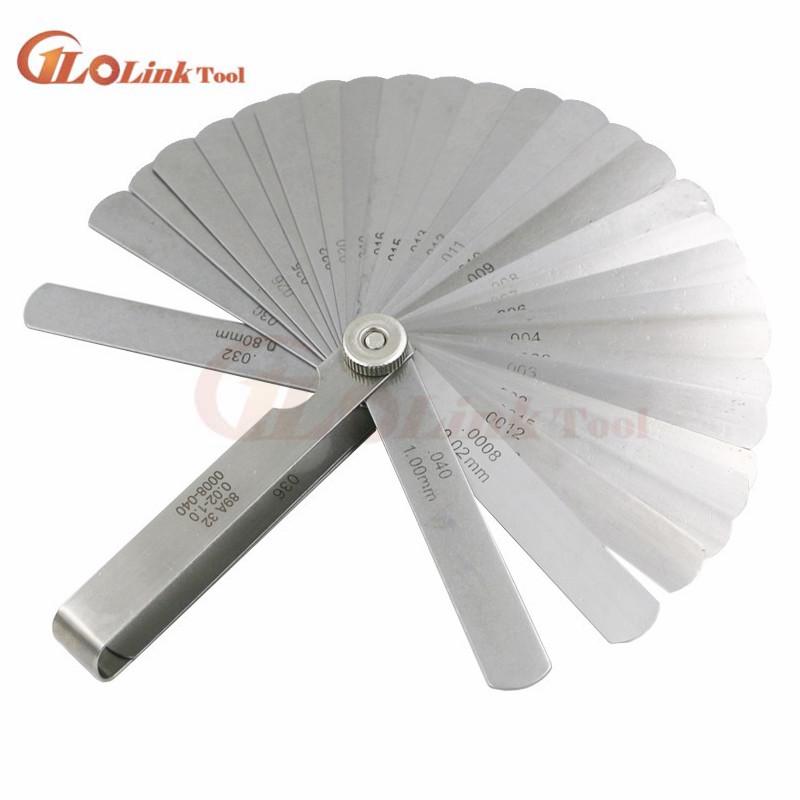 32 Blades Metric Thickness Gage Set Tappet Valve Feeler Gauge Gauges/METRIC Measuring Tool High Quality