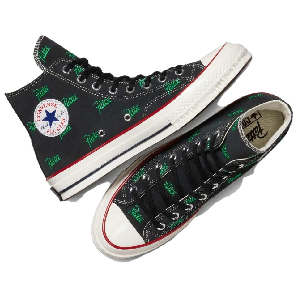 Patta x Converse Chuck 70 High Mini Logo Pack - Nero Sneakers Unisex Verde Jolly A13857C