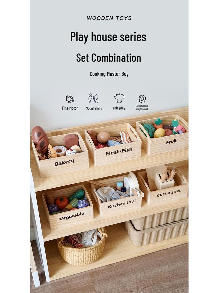 Dollhouse Materials Storage & Display Box for Kindergarten & Classroom Corners