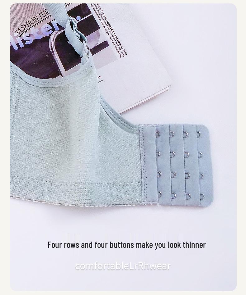 Summer Style Seamless Wireless Plus Size Bra: Anti-Exposure & Anti-Sagging Design