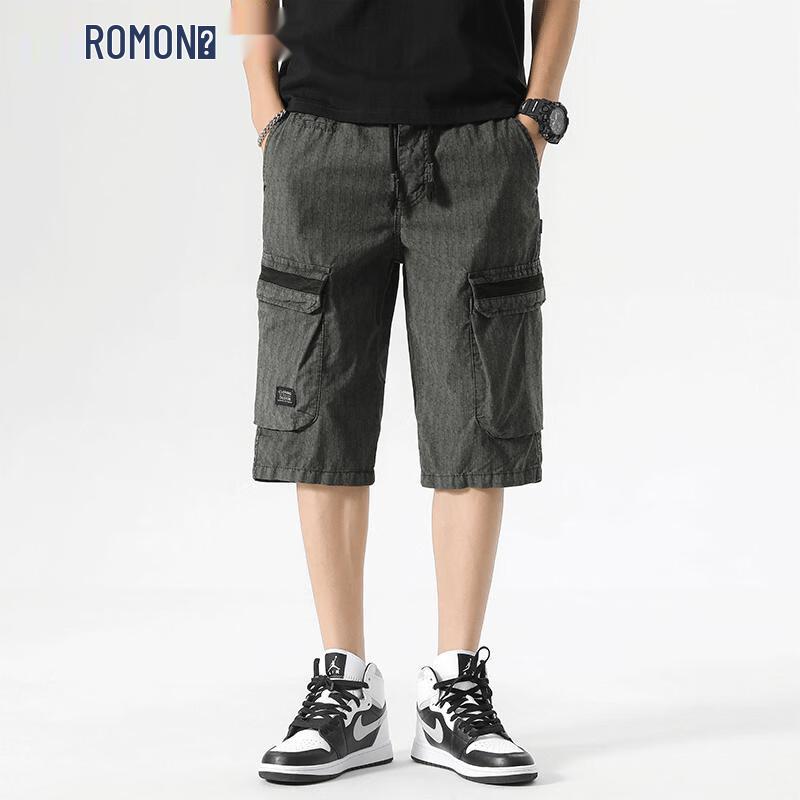ROMON Men s Multi-Pocket Cargo Shorts 38