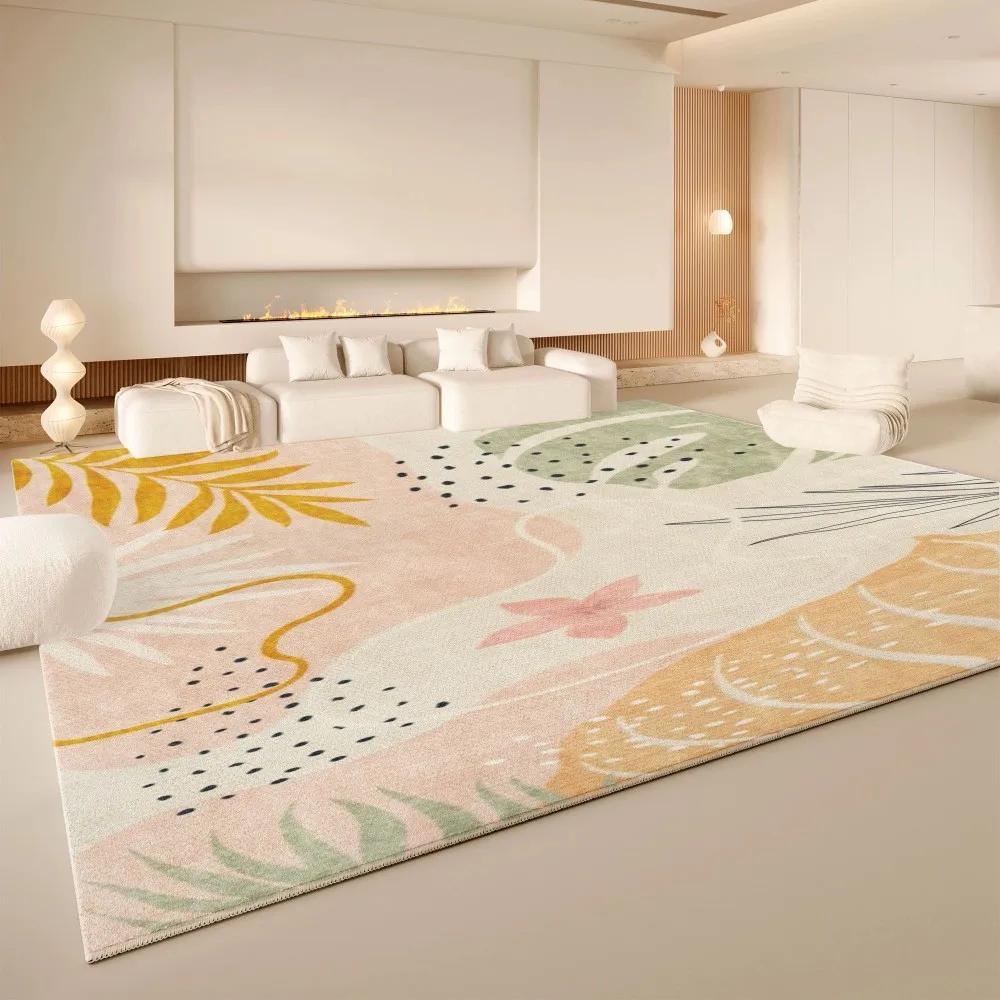 Scandinavian Minimalist Printed Area Rug for Living Room Bedroom Study Non-Slip Multi-Room Floor Mat Home Decor