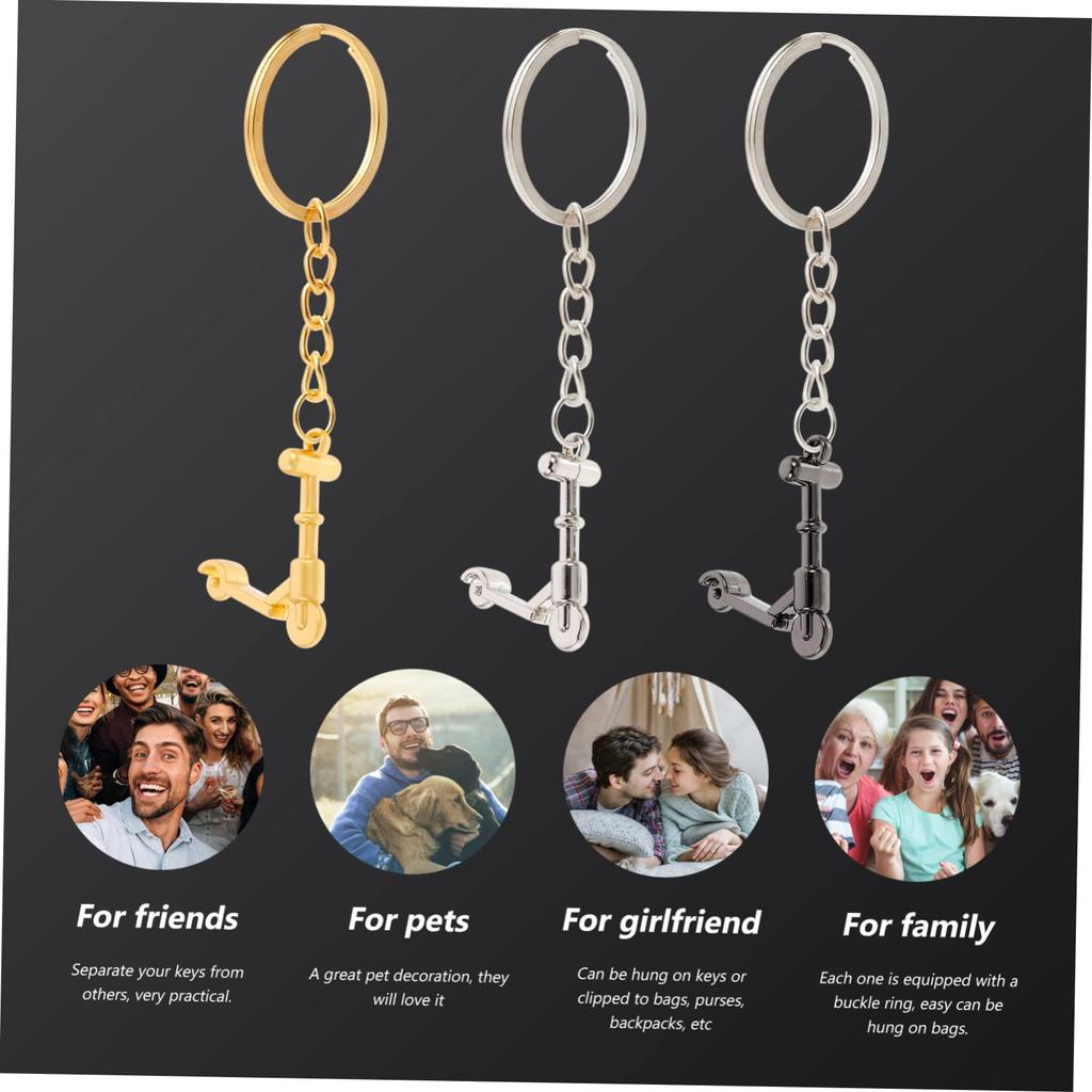 [Baluue] 1 Set Scooter Keychain Motorcycle Keychain Kick Scooter Key Ring Hanging Keychain Car
