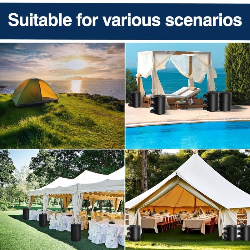 Strong PVC Water Sand Container For Outdoor Camping Shelter Reinforcement And Wind Resistance 20L To 50L Capacity