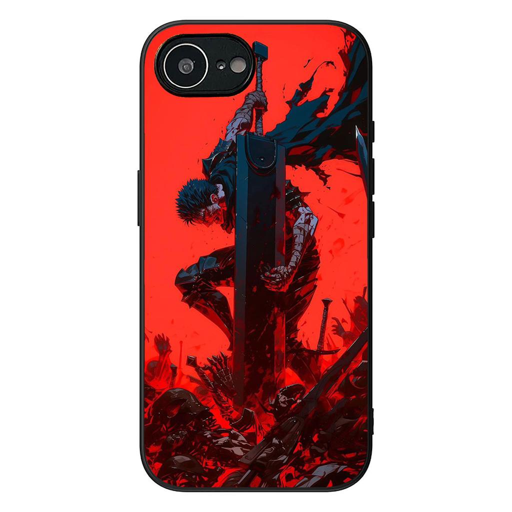Berserk Anime Guts Phone Case for Apple iPhone 16 17 Air 14 15 Pro Max Plus 16+ 16E 14+ ProMax Cover Casing
