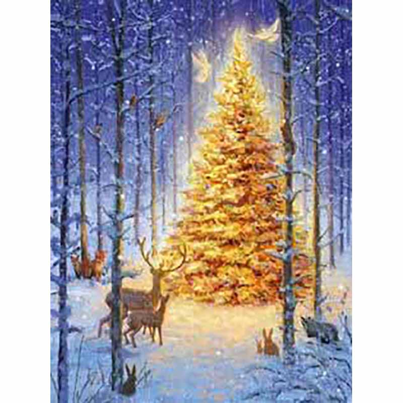 5D Diy Diamond Painting Snow Scene Diamond Embroidery Christmas Gift Landscape Mosaic Resin Home Decor Girl Hobby Full Drill