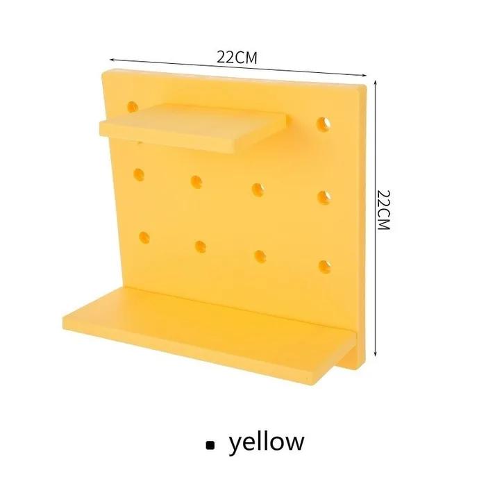 Household Plastic Orifice Storage Rack Living Room Kitchen Bedroom Partition Wall Wall Hanging Shelf