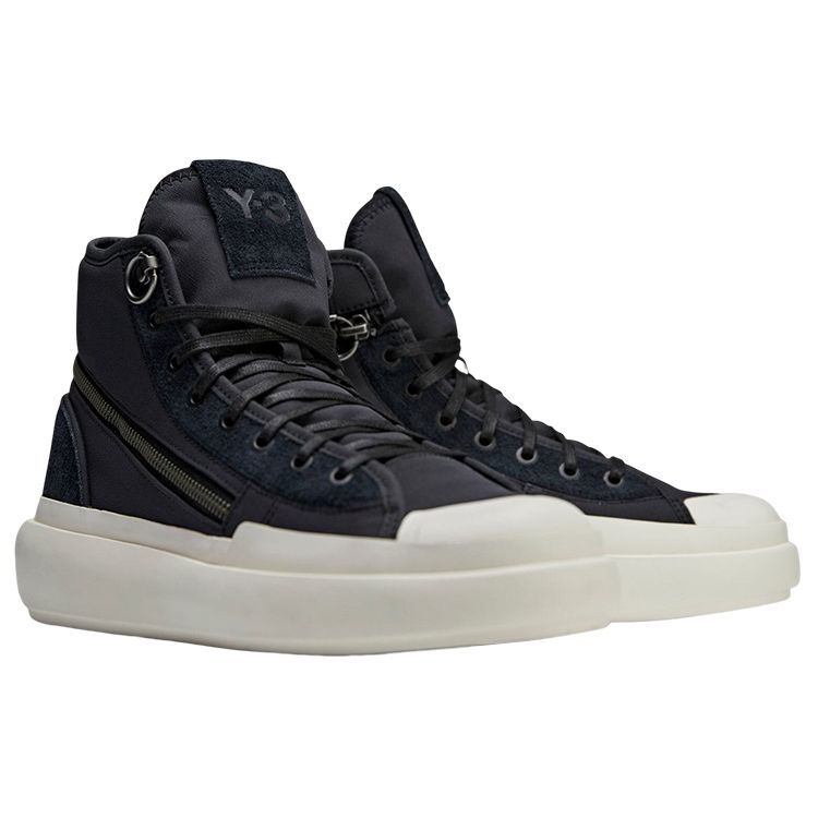 adidas Y-3 Ajatu Court High Black Off White Unisex Sneakers ID4208