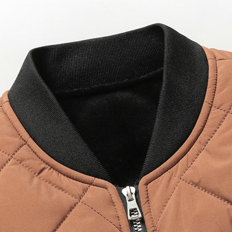 Pierre Cardin Men's Cotton-Padded Baseball Collar Jacket