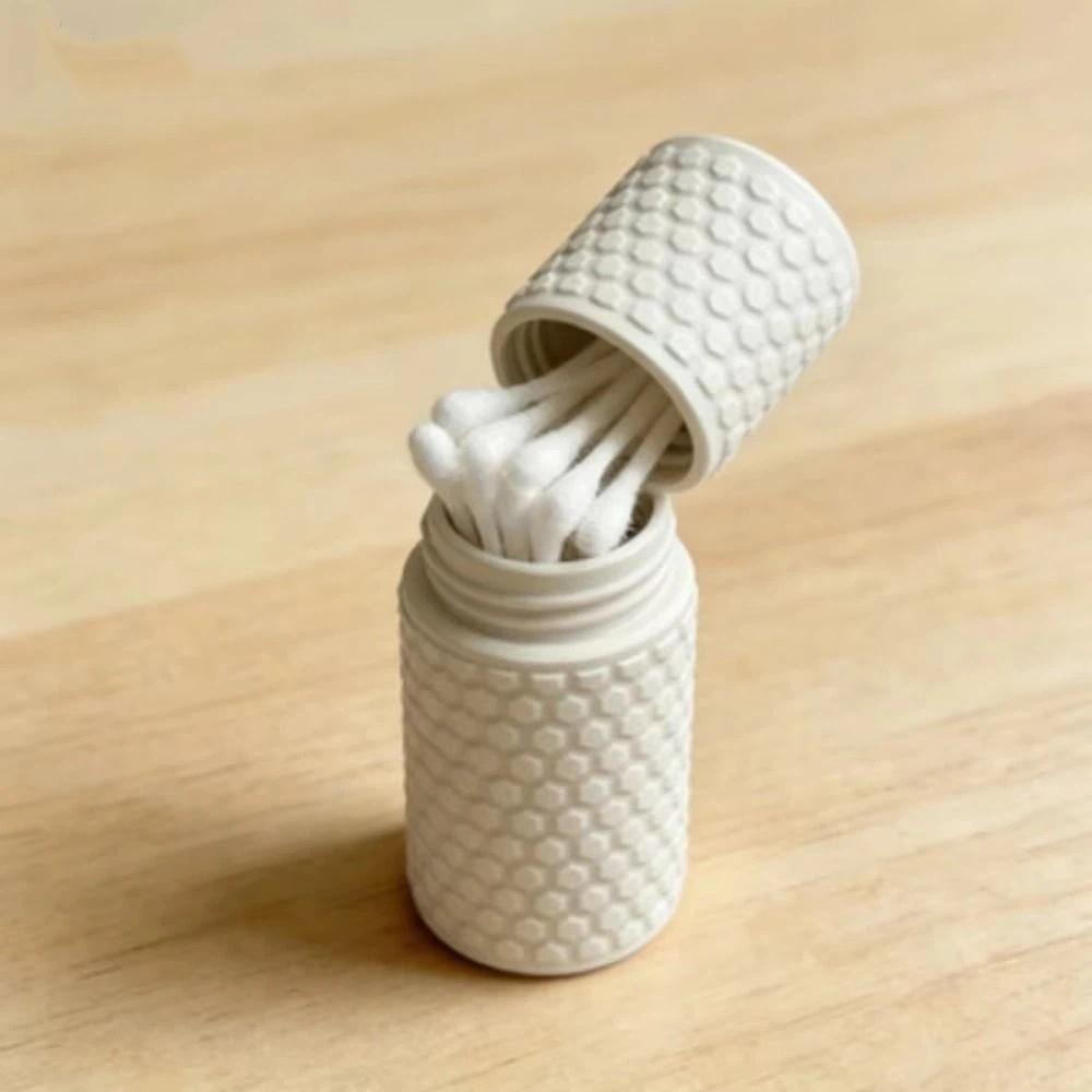 3D Printed Cotton Swab Storage Box Multipurpose Space-Saving Organizer Ear Picks
