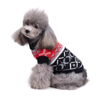 Jesień i zima Nowa świąteczna odzież dla zwierząt Snowflake Dog Warm Sweter Coat