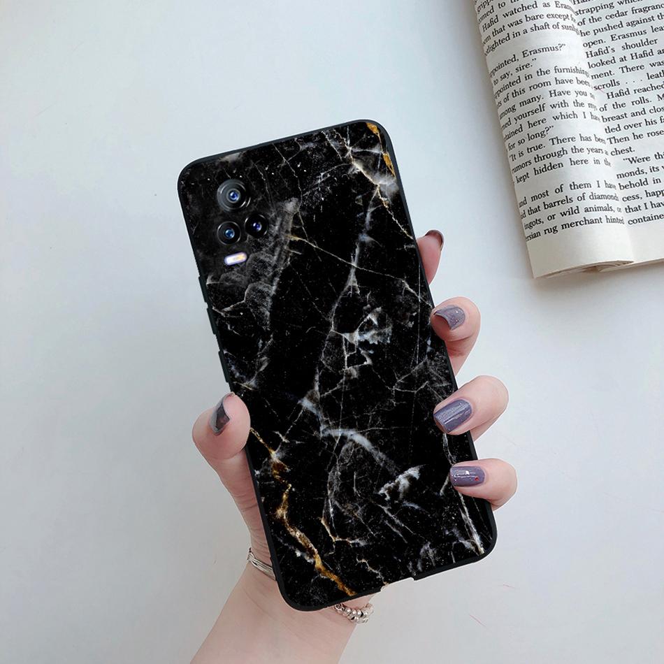 Para Funda Vivo V21e 2021 Gato Flor Suave TPU Fundas de Teléfono Para Vivo V21 V 21 V 21e 4G 5G V2061 V2066 V2108 V2050 Cubierta Trasera Fundas