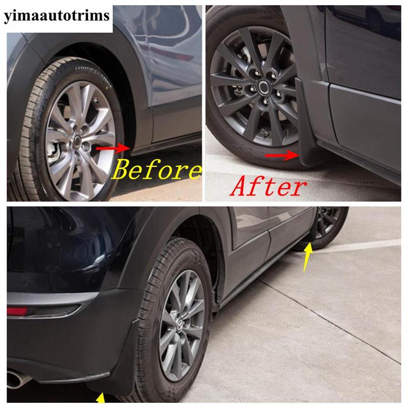 For Mazda CX-30 - 2025 Car Front Rear Mudguards Mud Splash Flaps Muds Fender Protection Cover Accessories Exterior Kit