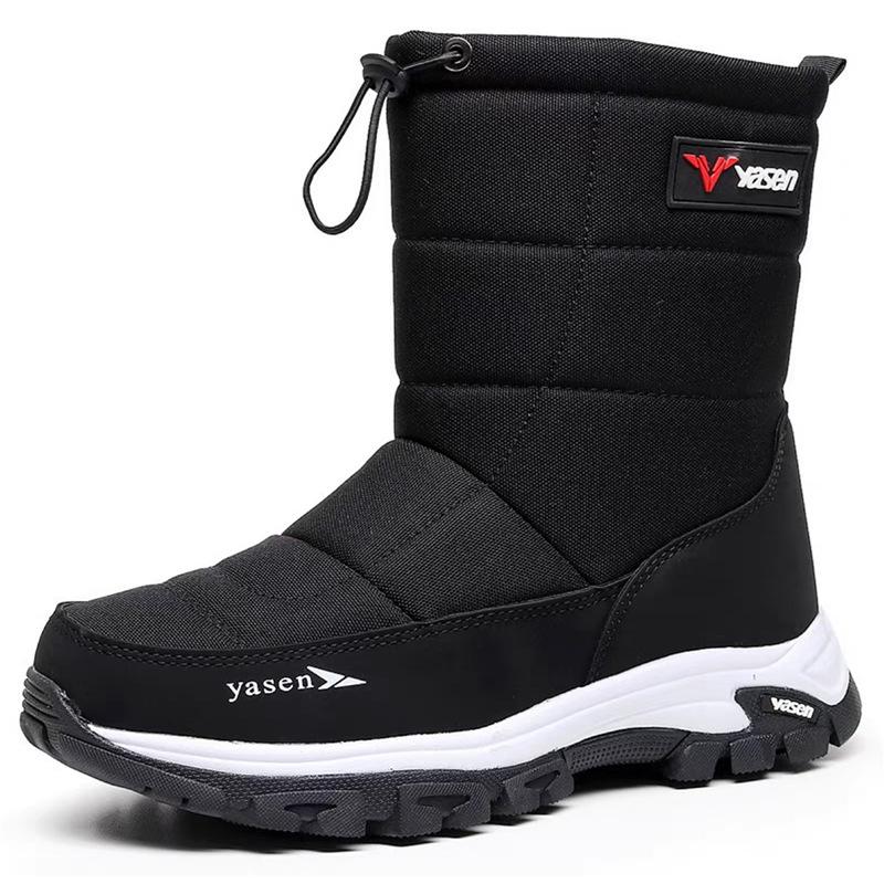 Vinterpels for menn og kvinner, ett polstret, vanntett, koselig, varmt, kuldebestandig, lett, vanntett, sklisikkert snøstøvler for fotturer