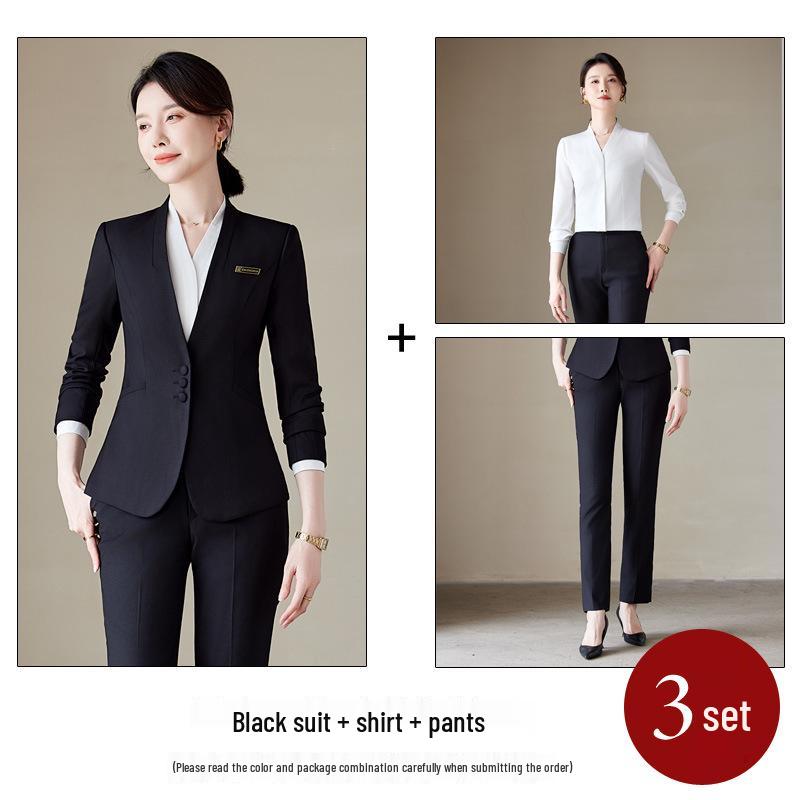 Set costum profesional de înaltă calitate pentru femei, pentru recepție hotelieră și îmbrăcăminte de lucru pentru salon de înfrumusețare