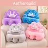 Coussin de siège pour bébé avec housse en peluche courte pour l'aide à l'assise