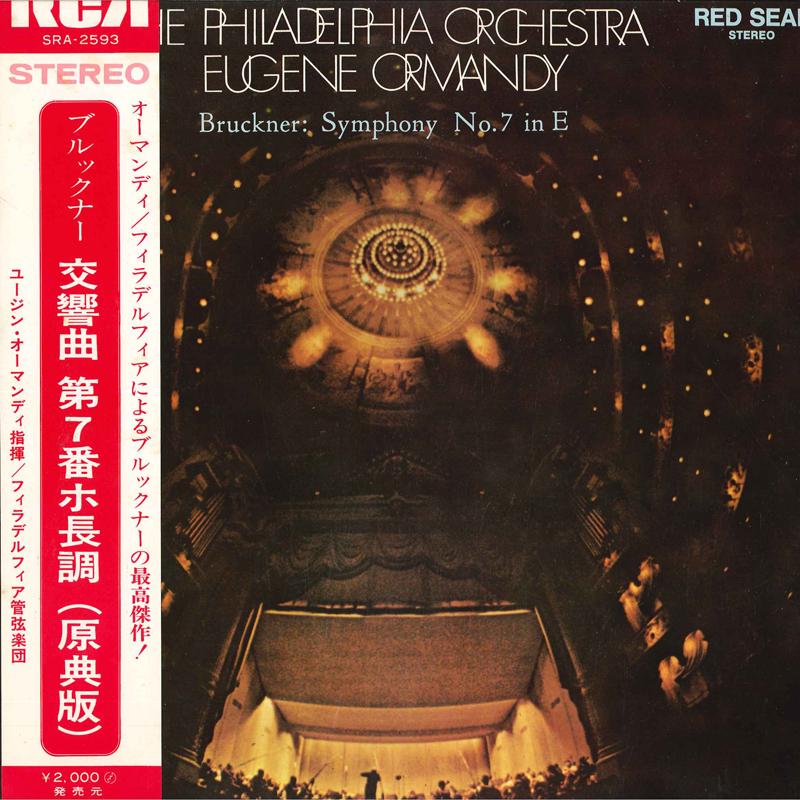 

LP Record EUGENE ORMANDYCOND.PHILADELPHIA BrucknerSymphony No.7 In E SRA2593 RCA RED SEAL Japan Obi Classical Used