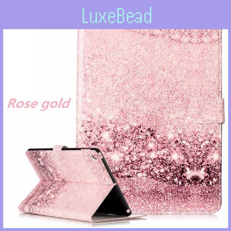 Stylish Marble Design Folio Flip Cover For Ipad With Multi Card Slots