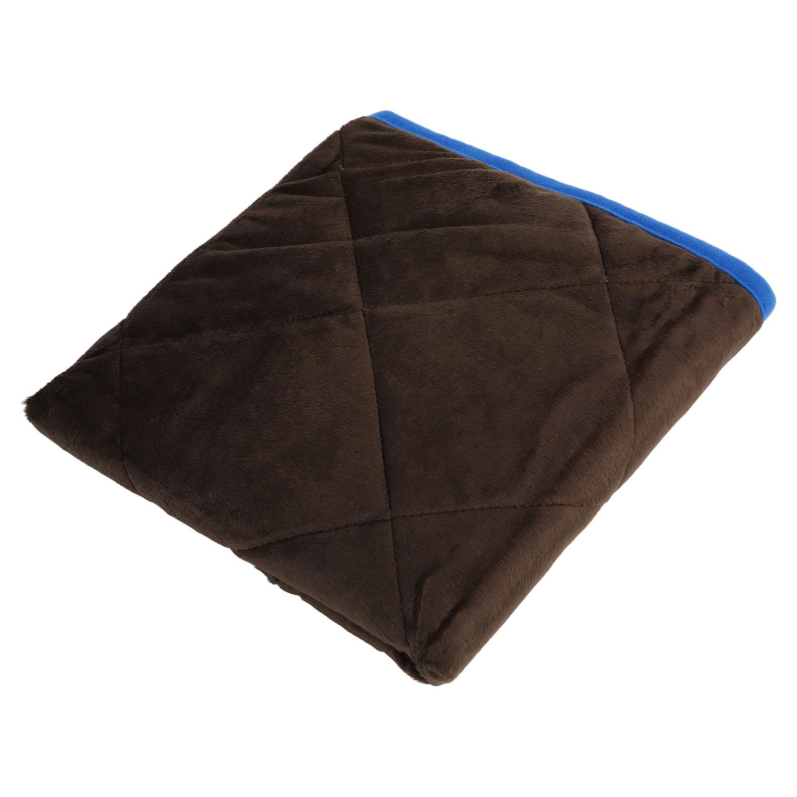 

Washable Dog Pee Pad Self Warming Reusable Pet Potty Training Self Warming Mat for Home Coffee Color Blue Border M