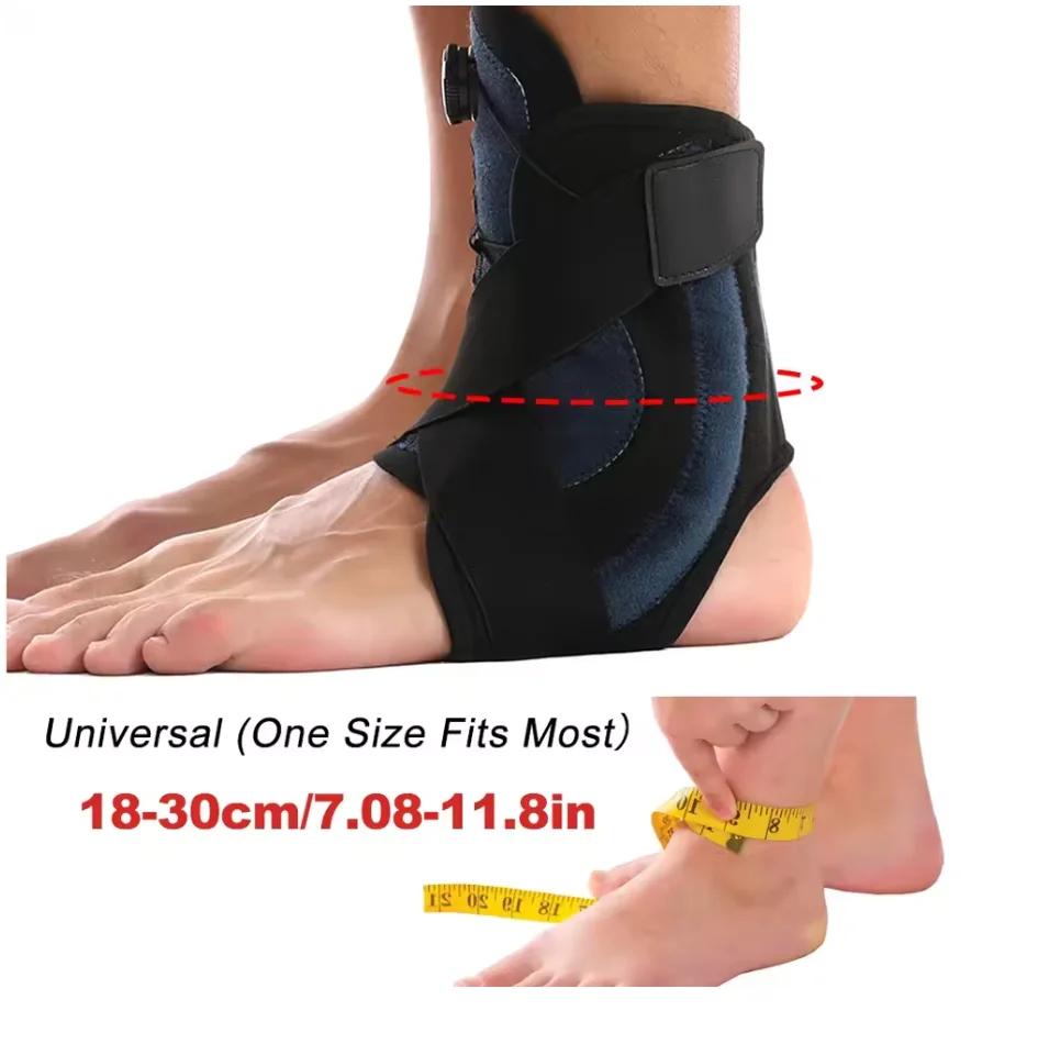 Adjustable Ankle Support Braces for Sports Safety Protector with Straps for Sprain Fracture Ligament St