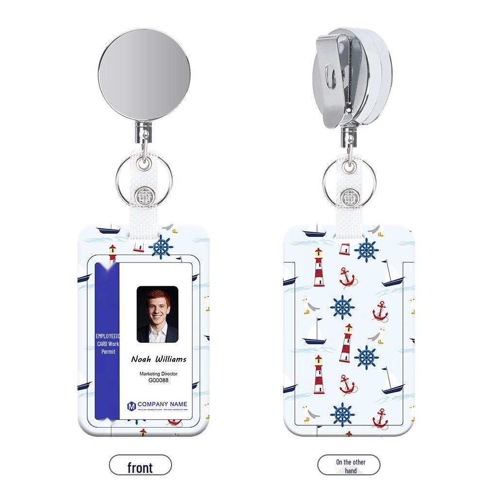 Retractable Lanyard ID Card Holder for Neck - Holds Employee, Bus, or Meal Cards