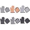 Microwave Oven Heat Insulation Gloves Halloween Pattern High Temperature Resistant Thickened Kitchen Gloves Anti-Scald Gloves