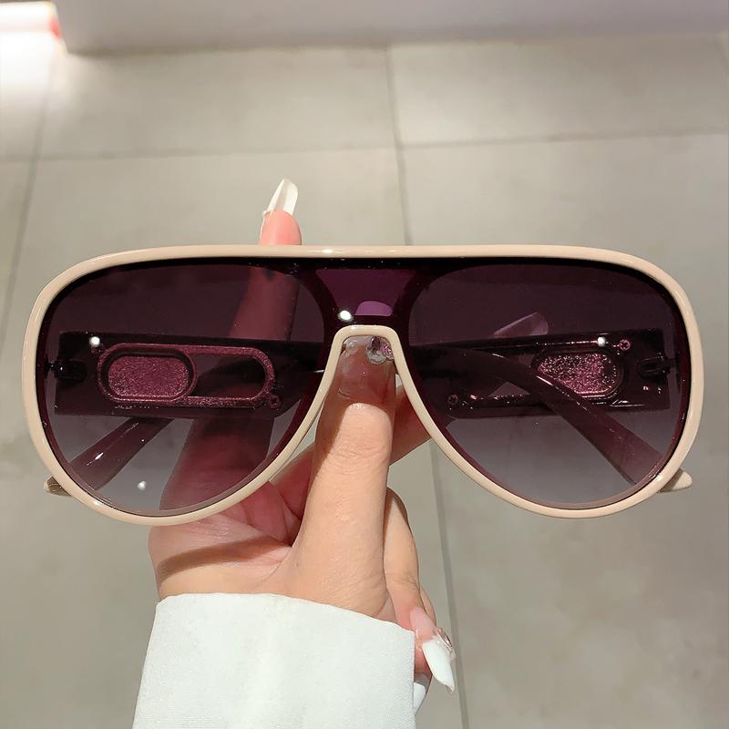 Oversized Goggle  New Stylish Original Monoblock Gradient Outdoor Sunglasses Trendy Luxury Brand Design UV400 Eyewear