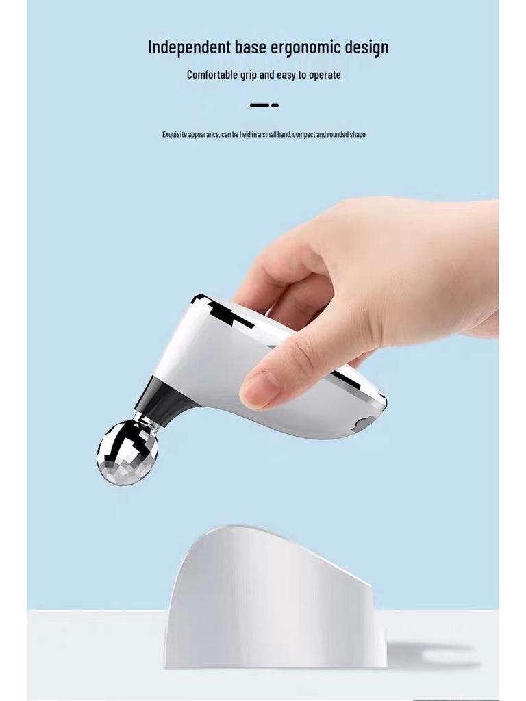 High-Frequency EMS Face Massager: Dual Ball Microcurrent Lifting Device