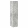 Corner Cabinet Concrete Grey 32x32x140 cm Wood Based Material