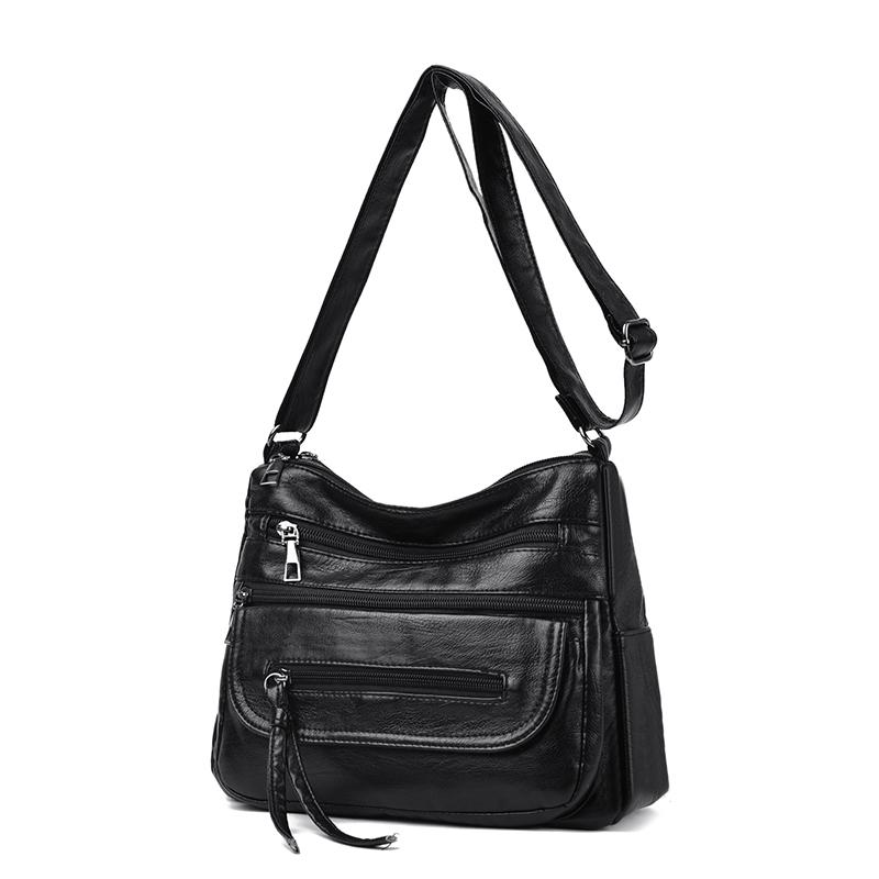 Women's Shoulder Bag Middle-aged Mom Bag Multi-pocket Shoulder Bag Lightweight Crossbody Bag