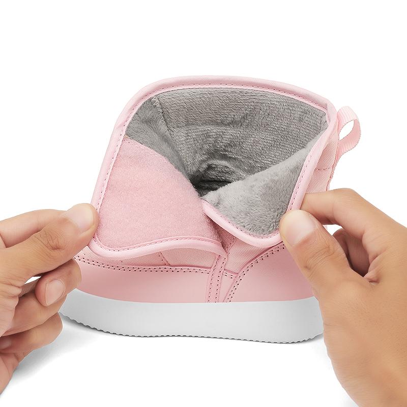 Winter Kids Snow Boots Warm Plush Shoes High Top Anti-Slip Casual Ankle Boots Children's Outdoor Waterproof Girls Boys Shoes New